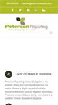 Mobile Screenshot of petersonreporting.com